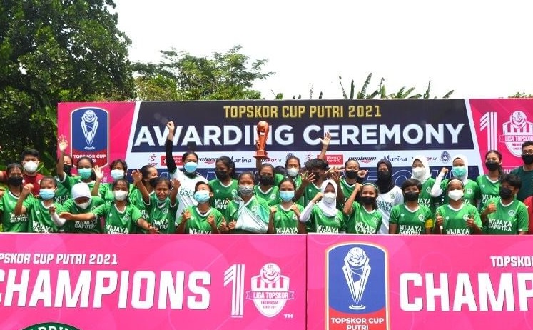 Putri Princes WSS dari Kota Solo  sukses menjadi juara keempat di ajang Piala Topskor 2021 di Jakarta. (INSTAGRAM LIGA TOPSKOR)