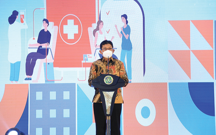 VIRTUAL: Direktur Utama BPJS Kesehatan Ali Ghufron Mukti beri sambutan, kemarin (13/9). (ISTIMEWA)