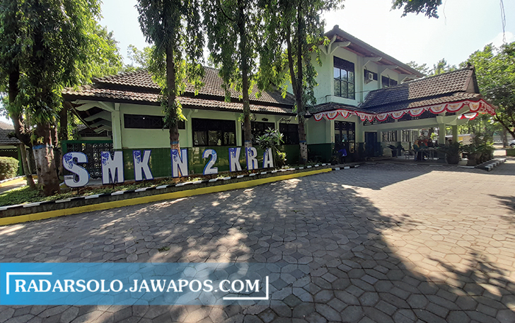 PERSIAPAN MATANG: SMKN 2 Karanganyar segera menggelar PTM terbatas pekan depan. (RUDI HARTONO/RADAR SOLO)