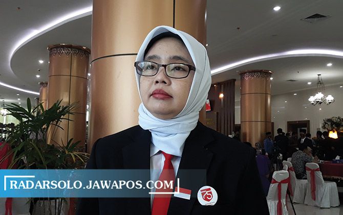 Juru Bicara Gugus Tugas Percepatan Penanganan Covid-19 Kabupaten Sukoharjo Yunia Wahdiyati.