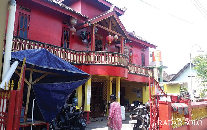 Rumah milik korban di Desa Ketandan, Kecamatan Klaten Utara yang menjadi sasaran percobaan perampokan, Kamis (29/4) tengah malam.