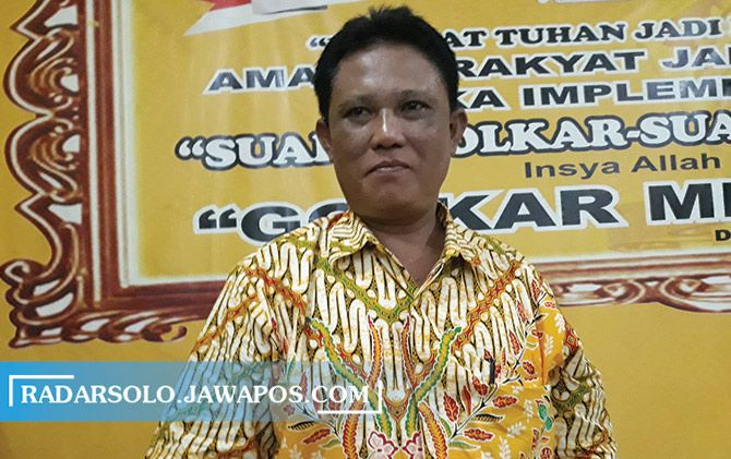 Ketua DPD II Partai Golkar Klaten Yoga Hardaya.