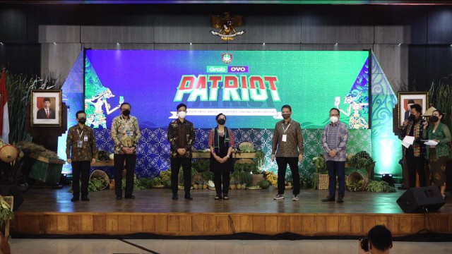 INOVASI: Peluncuran Grab-OVO PATRIOT di Balai Kota Surakarta. (Silvester Kurniawan)