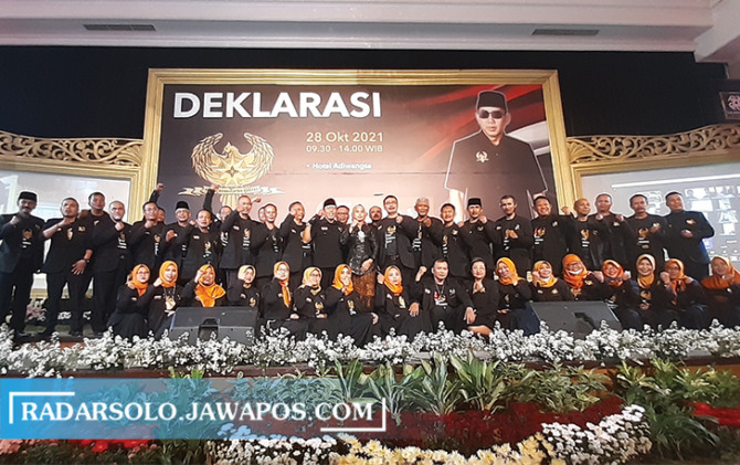 USUNG DAULAT RAKYAT: Deklarasi Partai Kedaulatan Rakyat di Hotel Adhiwangsa, Kamis (28/10). (A CHRISTIAN/RADAR SOLO)