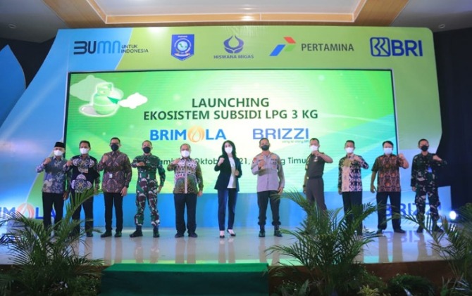Pemerintah Provinsi Bangka Belitung bersama BRI dan Pertamina meluncurkan ekosistem subsidi elpiji 3 kg yang mengedepankan cashless payment.