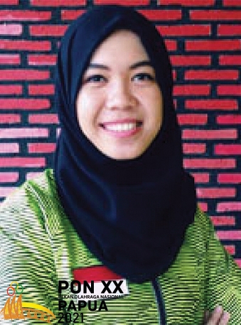 BERPRESTASI: Atlit taekwondo puteri asal Sukoharjo Shaleha Fitriana Yusuf raih medali emas untuk Jawa Tengah di PON XX Papua 2021. (ISTIMEWA)