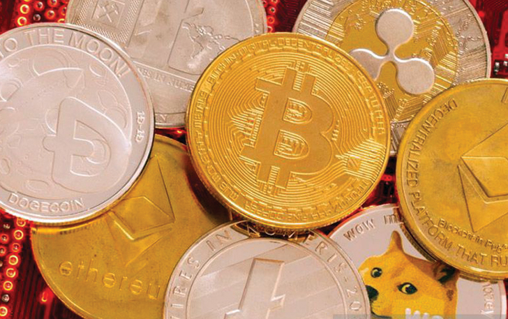 Mata uang kripto Bitcoin. (ANTARA)