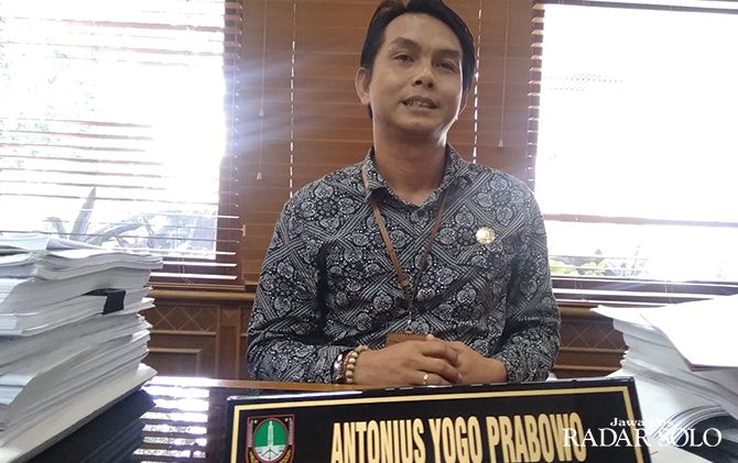 Ketua DPC PSI Solo sekaligus relawan Kancane Gibran Gaes (Kagege) Antonius Yogo Prabowo.