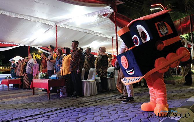 Bonke bentuk lokomotif Sepur Kluthuk Jaladara jadi ikon dalam launching Pilwalkot 2020