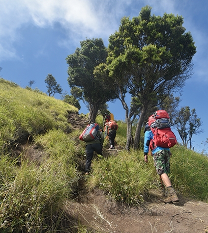 WAJIB BOOKING ONLINE: Jalur pendakian Gunung Merbabu dibuka, namun pendaki wajib melakukan booking online. (Dokumentasi BTNGMb)