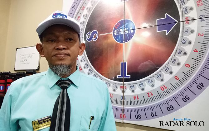 Kepala Pusat Astronomi dan Observatorium Pondok Pesantren Assalaam AR Sugeng Riyadi.