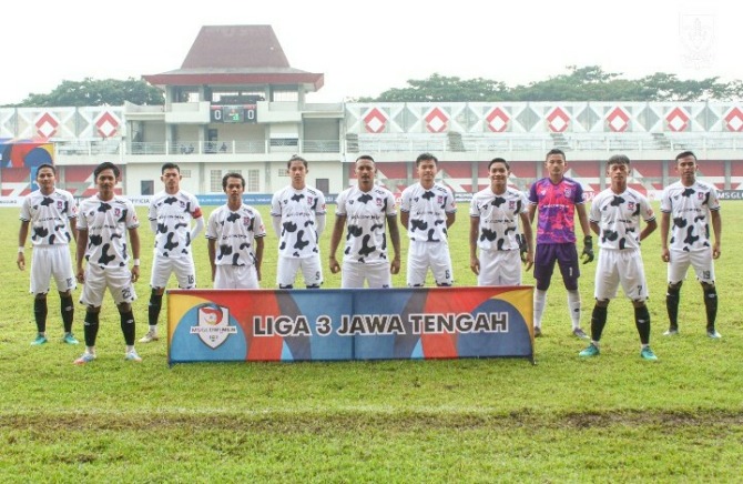 Skuad Persebi Boyolali yang terjun di Liga 3 2021 zona Jateng. (OFFICIAL MEDIA PERSEBI BOYOLALI)