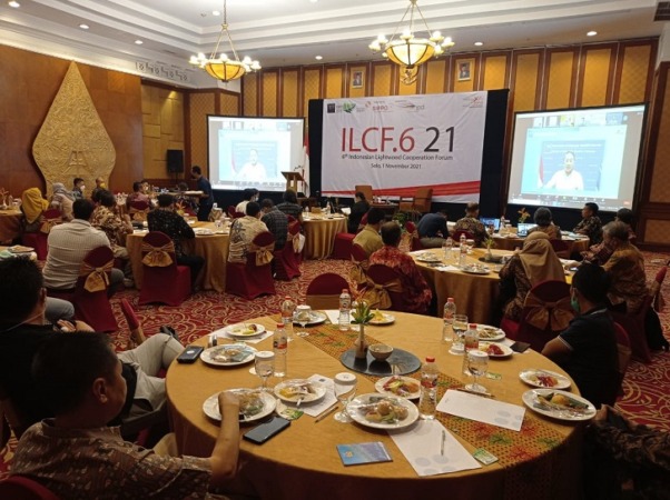 EKSPORTER KAYU: Event Indonesian Lightwood Coorperation Forum (ILCF) kelas di Novotel Hotel Solo, Senin malam (1/11/2021). (SEPTINA FADIA PUTRI)