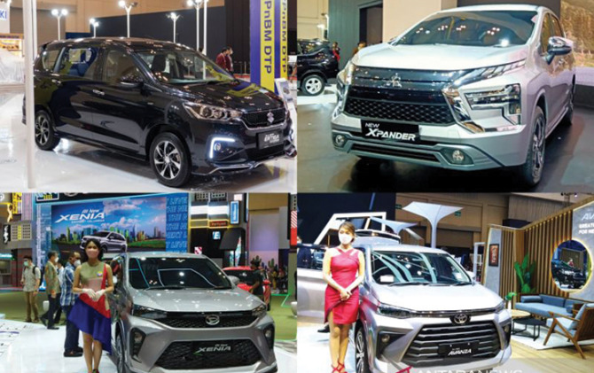 Produk baru Ertiga, Xpander, Xenia hingga Avanza bikin pasar low MPV kian kompetitif. (ANTARA)