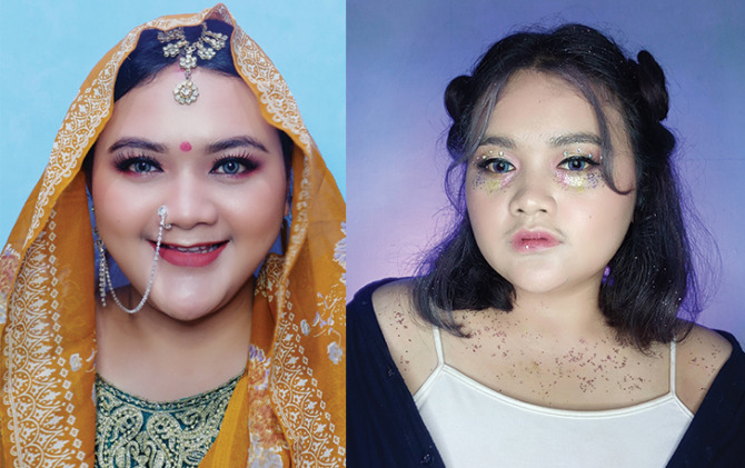 Make-up artist (MuA) asal Kota Solo Gladys Natasha. (ISTIMEWA)