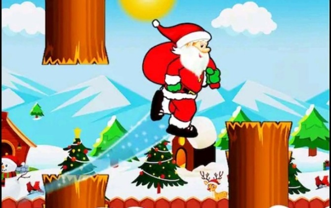 Gambar game Christmas Games Flying Santa. (ANTARA)