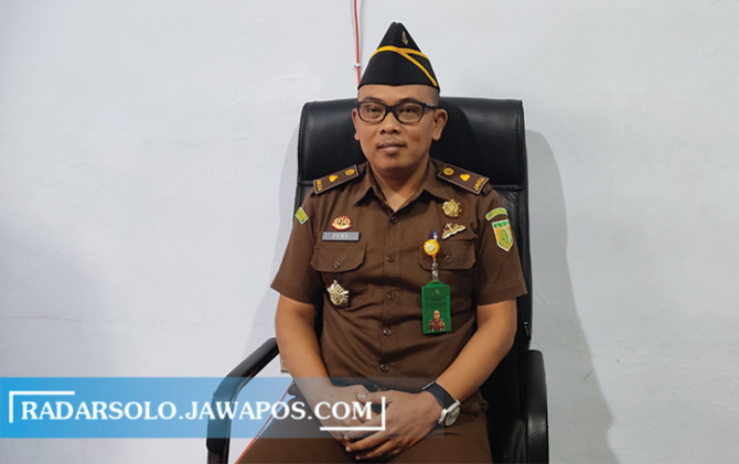 Feby Rudy Purwanto, Kasi Intelijen Kejari Wonogiri. (IWAN ADI LUHUNG/RADAR SOLO)