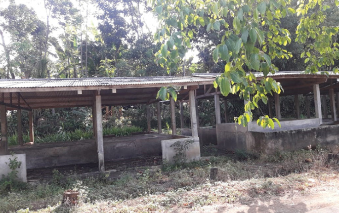 MANGKRAK: Bangunan aset Bumdesma Lenggar Bujogiri di Kecamatan Girimarto. (ISTIMEWA)