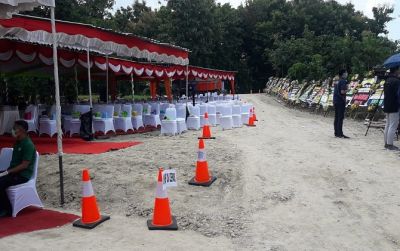 Suasana lokasi pemakaman keluarga Mundu, Selokaton, Gondangrejo. (RUDI HARTONO/RADAR SOLO)