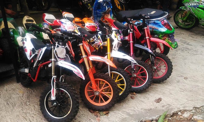 ILUSTRASI: motor trail mini (Sachril Agustin / JawaPos.com)