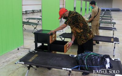 Rumah karantina Grha Wisata Niaga dipersiapkan untuk pemudik yang tidak bersedia karantina mandiri. (DAMIANUS BRAM/RADAR SOLO)