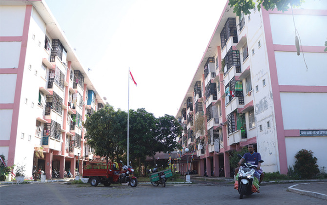 HUNIAN LAYAK: Penanganan bangunan Rusunawa Semanggi masih menunggu kajian pemerintah pusat.  (M. IHSAN/RADAR SOLO)