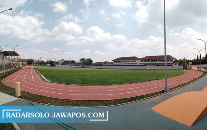 Suasana Stadion Mini Surakarta di Kampung Cengklik, Kelurahan Nusukan, Banjarsari. (ISTIMEWA)