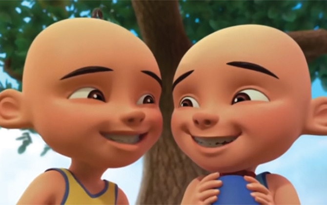 Tokoh serial anak Upin & Ipin.