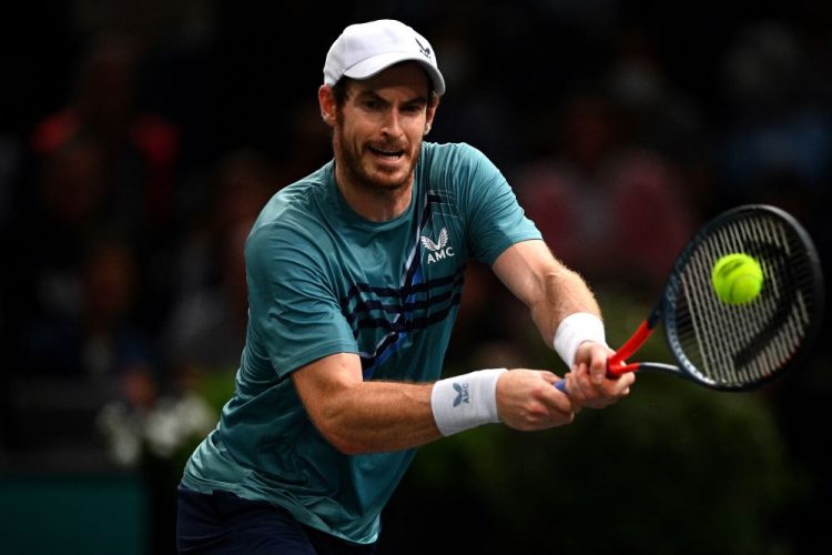 Andy Murray saat tampil di Paris Masters tahun lalu. (AFP)