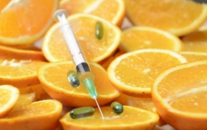 Ilustrasi vitamin C.(ANTARA)