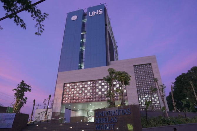 SPIRIT BARU: Tower 11 UNS yang diberi nama Ki Hadjar Dewantara akan diresmikan Presiden Jokowi, 11 Maret mendatang. (ISTIMEWA)