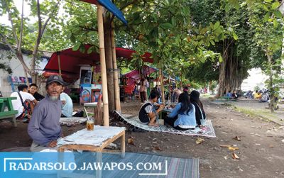 Suasana Alkid yang kembali ramai setelah lokasi tersebut dibuka.