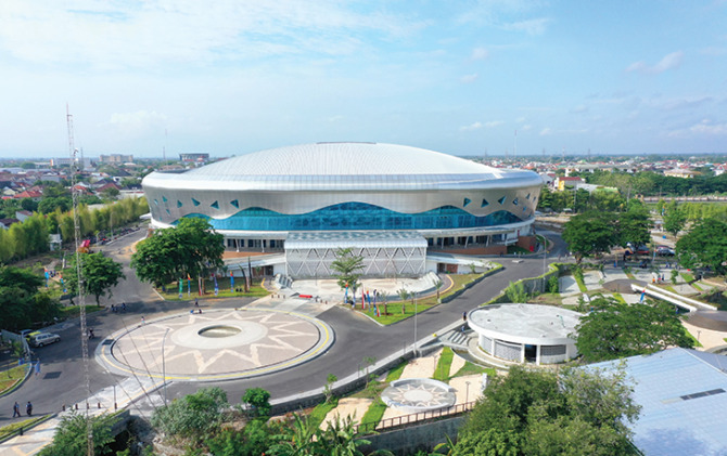 MEGAH: Edutorium UMS jadi salah satu venue APG XI 2022. (ISTIMEWA)