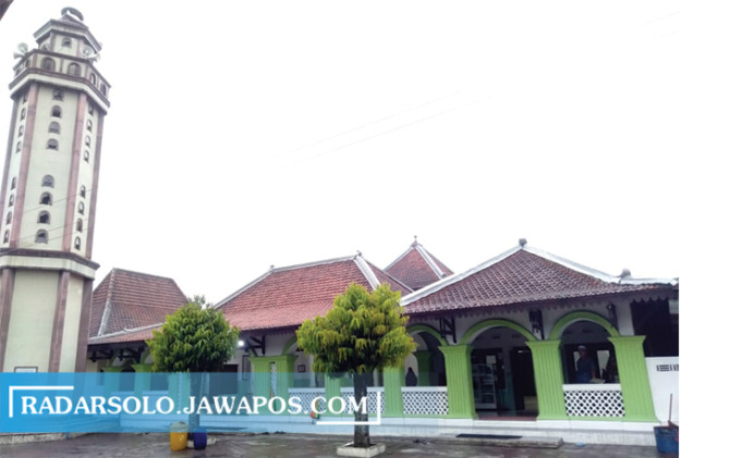 TERAWAT: Masjid Jami’ Kiai Abdul Jalal di Desa Kalioso, Kalijambe, Sragen. (ALIFIA HAPSARI/RADAR SOLO)