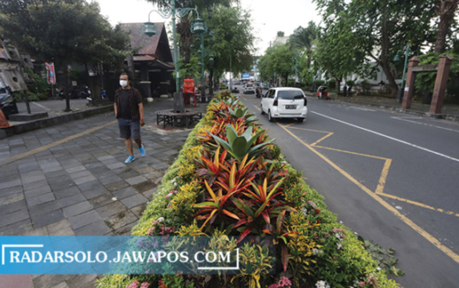 Kawasan Ngarsopuro bakal ditata, Night Market sementara dipindah di kawasan Sriwedari. (RADARSOLO PHOTO)
