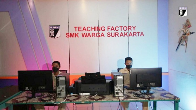 SEKOLAH UNGGULAN: Teaching Factory di SMK Warga Surakarta yang ditunjuk sebagai SMK Pusat Keunggulan. (ISTIMEWA)