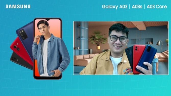 Ricky Bunardi, MX  Product Marketing Manager Samsung Electronics Indonesia dalam acara Samsung Galaxy A03 Series Local Media Session.