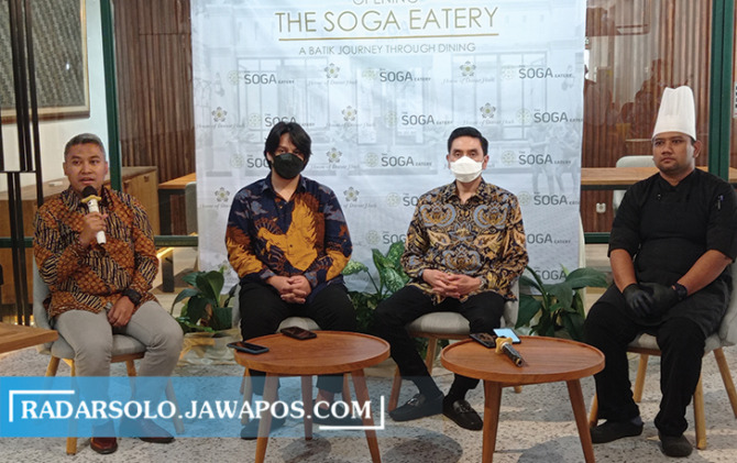 SEMANGAT BARU: Soft opening The Soga Eatery yang dulunya Soga Restaurant and Longue, kemarin (14/7). (SEPTINA FADIA PUTRI/RADAR SOLO)
