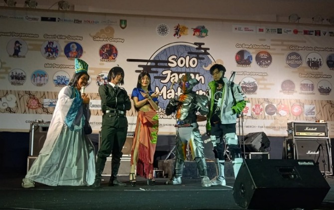 Peserta cosplay competition di Solo Japan Matsuri 2022.