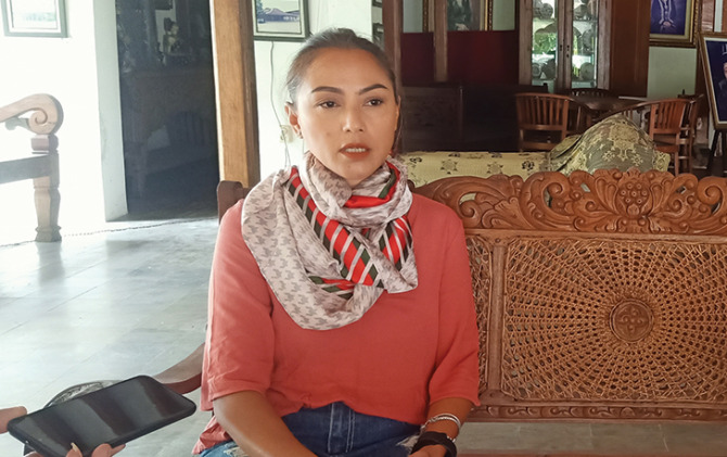 GRAy Devi Lelyana Dewi, putri kandung SISKS Pakoe Boewono (PB) XIII Hangabehi. (ANTONIUS C/RADAR SOLO)
