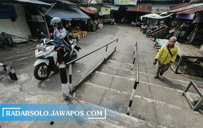 LEBIH MEGAH: Pasar Jongke menjadi salah satu prioritas yang akan dibangun pada 2023. (M. IHSAN/RADAR SOLO)