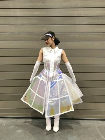 SEXY: Kostum yang dikenakan dancer asal Kota Solo Septiana Tyas sebelum perform.  (SEPTIANA TYAS FOR RADAR SOLO)