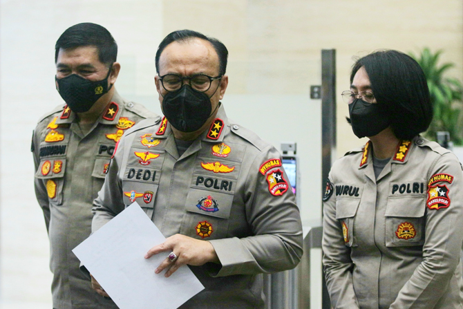 Kadiv Humas Polri Irjen Pol Dedi Prasetyo. (Dery Ridwansah/ JawaPos.com)
