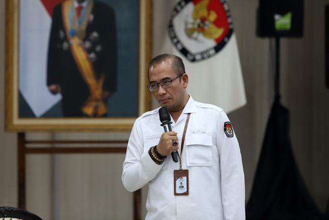 Ketua Komisi Pemilihan Umum (KPU) Hasyim Asy