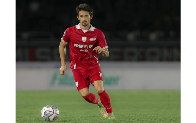 Gavin Kwan saat diturunkan Persis Solo di laga kontra Bali United di Stadion Manahan, Kamis (15/9). (PERSIS SOLO OFFICIAL)