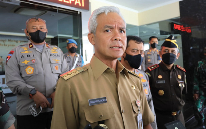 Gubernur Jawa Tengah Ganjar Pranowo.