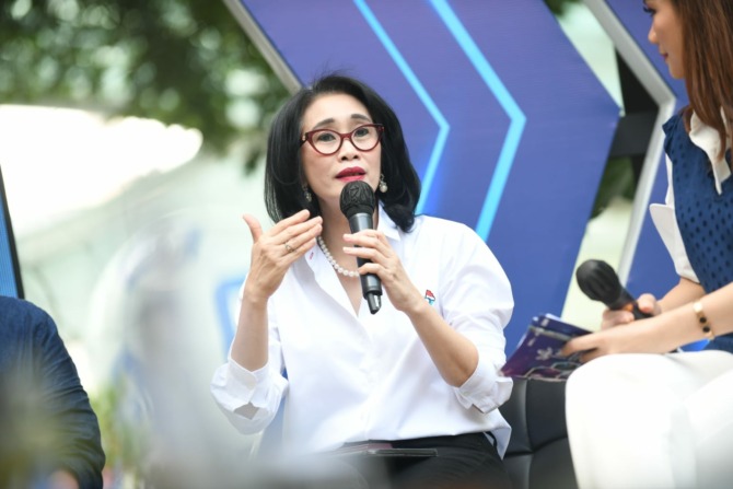 Direktur Bisnis Konsumer BRI Handayani menjelaskan langkah-langkah mempersiapkan era Metaverse dalam diskusi Taman Edisi III dengan tema “Metabank dan Mimpi BRI di Era Meraverse