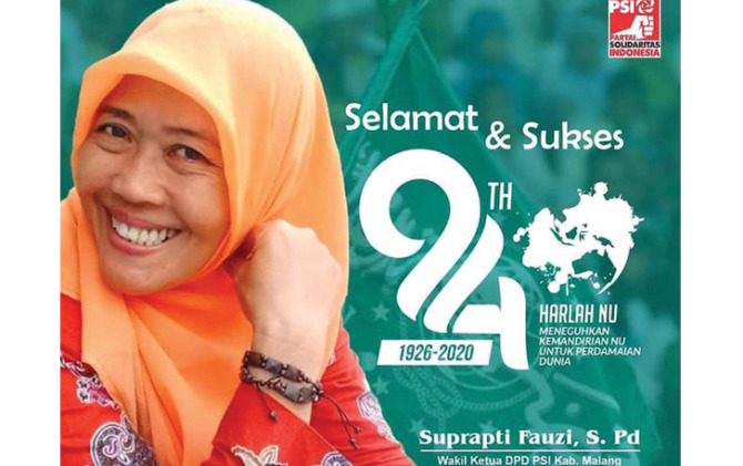 Ketua DPD Partai Solidaritas Indonesia (PSI) Kabupaten Malang, Yosea Suryo Widodo menanggapi isu wanita penjual dawet sebagai saksi di Stadion Kanjuruhan. Dia pun memastikan, wanita bernama Suprapti Fauzi itu bukan lagi sebagai kader PSI. (istimewa)