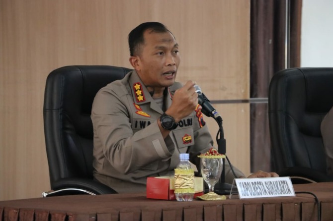 Kapolresta Surakarta Kombes Pol Iwan Saktiadi. (HUMAS POLRESTA SURAKARTA FOR RADAR SOLO)