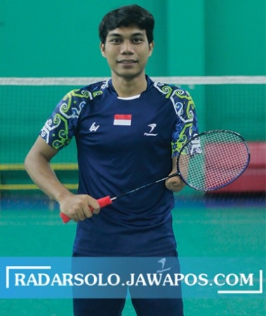 Suryo Nugroho peraih medali perak para badmionton di event Paralimpiade Tokyo 2020. (M. IHSAN/RADAR SOLO)